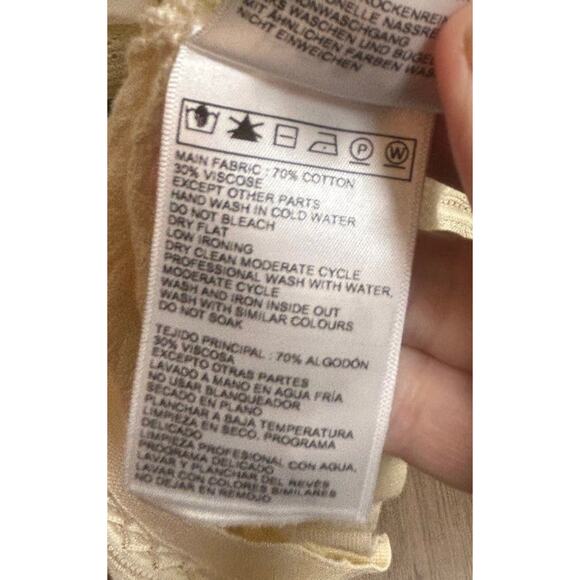 NWT Ba&sh Women's Vinnie Off-White Crotchet Pullover Jumper Cardigan-Size 1/S - Picture 9 of 11